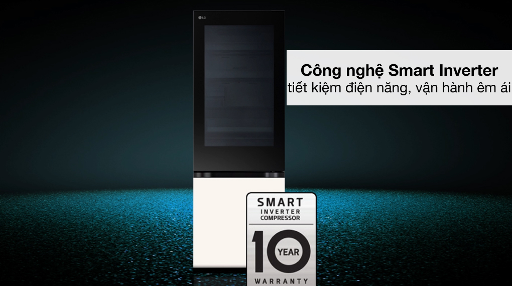 Tủ lạnh LG Inverter 340 lít InstaView LBB33BGMAI - Công nghệ tiết kiệm điện
