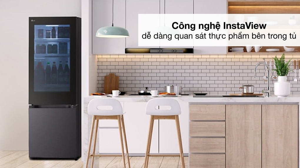 Tủ lạnh LG Inverter 340 lít InstaView LBB33BLMAI - Tiện ích