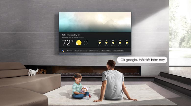 Trợ lý ảo Google Assistant - Google Tivi TCL 4K 75 inch 75P755 Pro