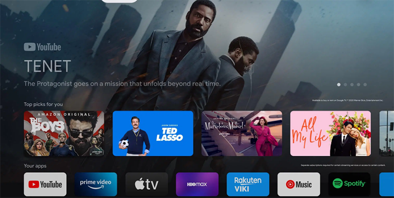 Hệ điều hành Google TV - Google Tivi TCL 4K 75 inch 75P755 Pro