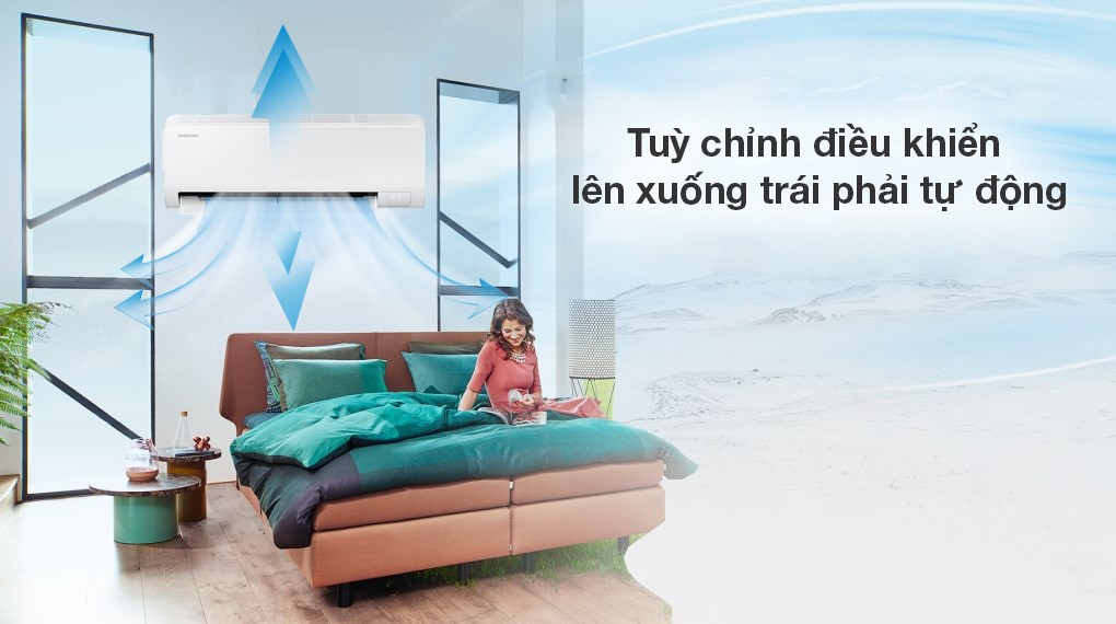 Máy lạnh Samsung Inverter 1.5 HP AR13DYHZAWKNSV - Cơ chế thổi gió Máy lạnh Samsung Inverter 1.5 HP AR13DYHZAWKNSV - Cơ chế thổi gió