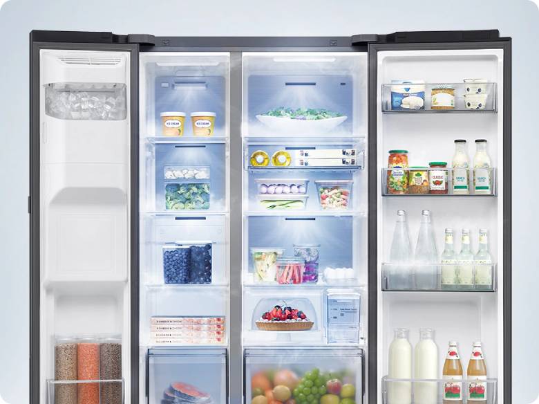 Tủ lạnh Samsung Inverter 655 lít Side By Side RS70F65Q3FSV - Công nghệ All-around Cooling