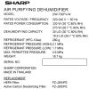 Máy hút ẩm Sharp DW-T30FV-W