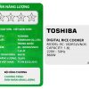 Nồi cơm điện tử Toshiba 1.8 lít RC-18DR5UVN(H)