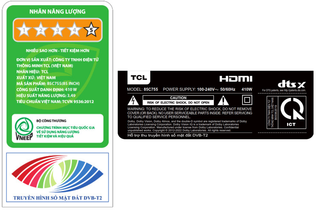 Google Tivi QD-Mini LED TCL AI 4K 85 inch 85C755 Google Tivi QD-Mini LED TCL AI 4K 85 inch 85C755