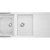 Chậu rửa bát Konox Granite Sink Livello Smart 1160 White Silver