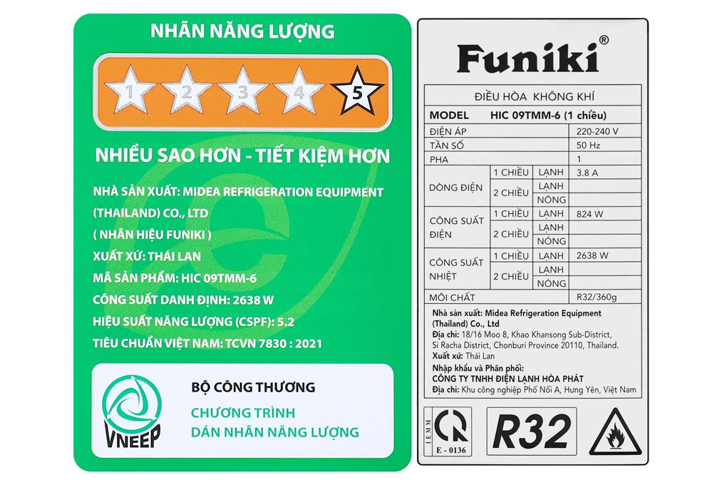 Điều hòa Funiki Inverter 9000 BTU HIC09TMM-6 Điều hòa Funiki Inverter 9000 BTU HIC09TMM-6
