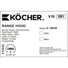 Máy hút mùi kính cong Kocher K-8070V