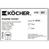 Máy hút mùi kính cong Kocher K-8872V