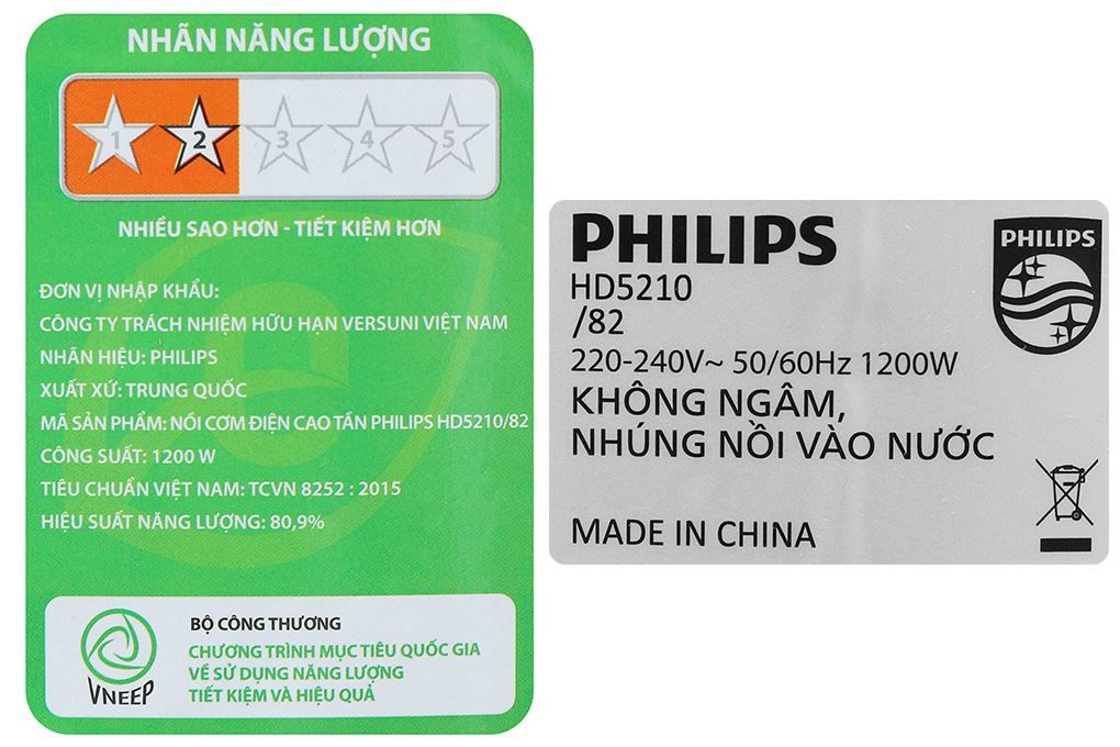 Nồi cơm cao tần Philips 1.5 lít HD5210/82 Nồi cơm cao tần Philips 1.5 lít HD5210/82
