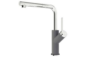 Vòi rửa bát dây rút Konox Artan Grey