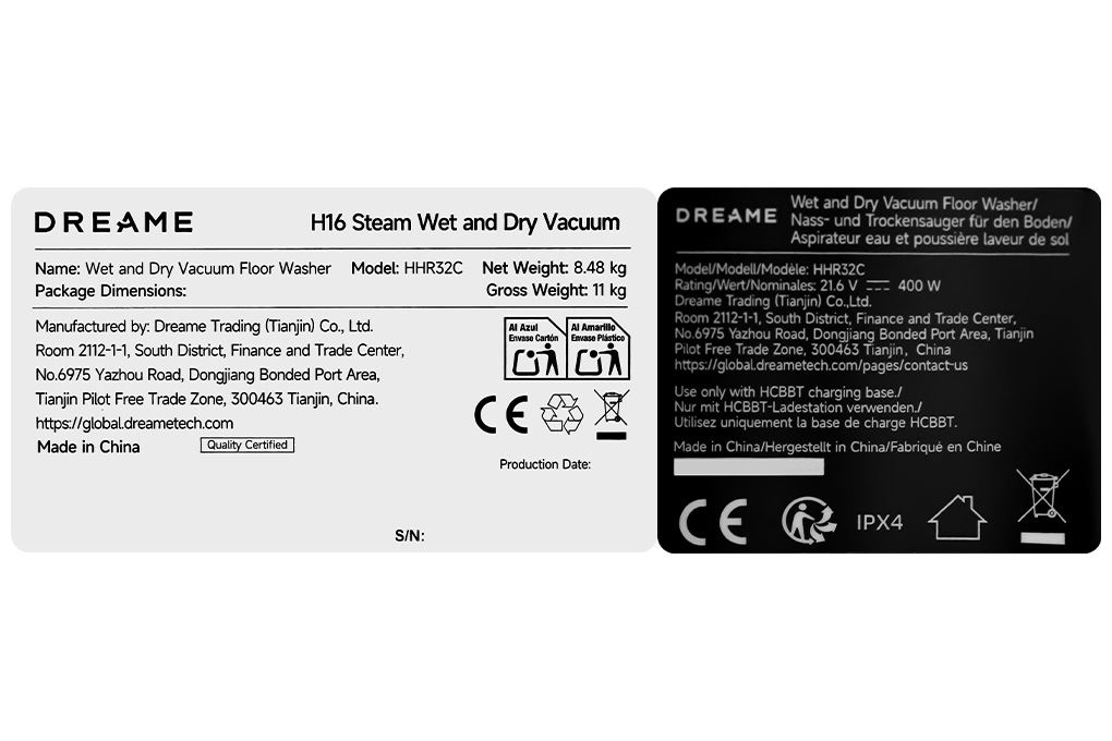 Máy hút bụi lau nhà Dreame H16 Steam Máy hút bụi lau nhà Dreame H16 Steam