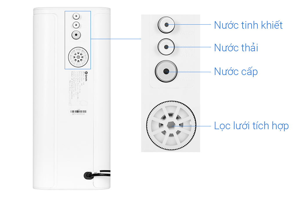 Máy lọc nước RO AOSmith 3 lõi S400 Máy lọc nước RO AOSmith 3 lõi S400