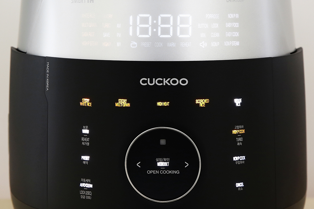 Nồi cơm áp suất cao tần Cuckoo 1.08 lít CRP-LHTR0609F/BKSIVNCV Nồi cơm áp suất cao tần Cuckoo 1.08 lít CRP-LHTR0609F/BKSIVNCV