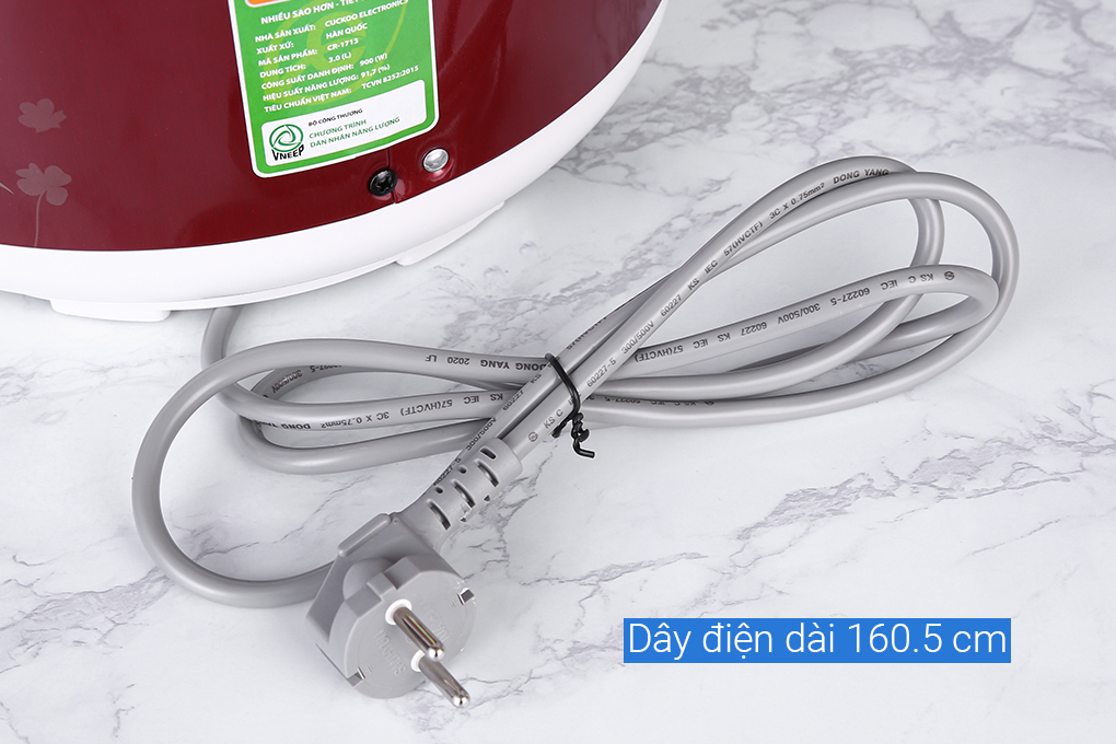 Nồi cơm nắp gài Cuckoo 3 lít CR-1713 Nồi cơm nắp gài Cuckoo 3 lít CR-1713