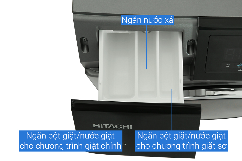 Máy giặt sấy Hitachi Inverter giặt 10.5 kg - sấy 7 kg BD-D1054HVOS Máy giặt sấy Hitachi Inverter giặt 10.5 kg - sấy 7 kg BD-D1054HVOS