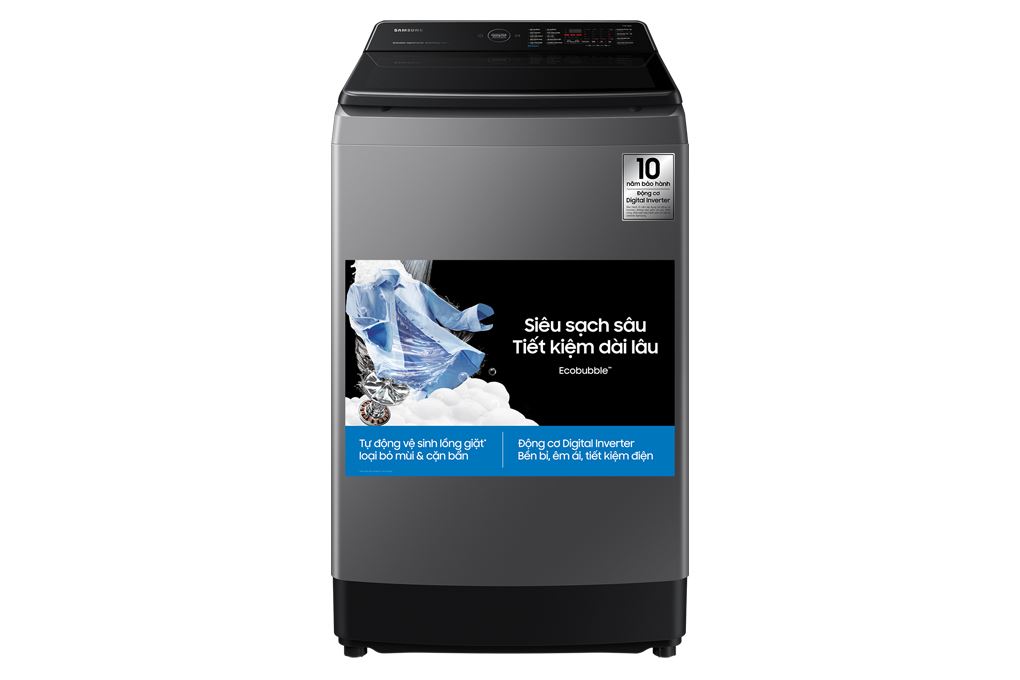 Máy giặt Samsung Ecobubble Inverter 12.5 kg WA40F12E4LSV Máy giặt Samsung Ecobubble Inverter 12.5 kg WA40F12E4LSV