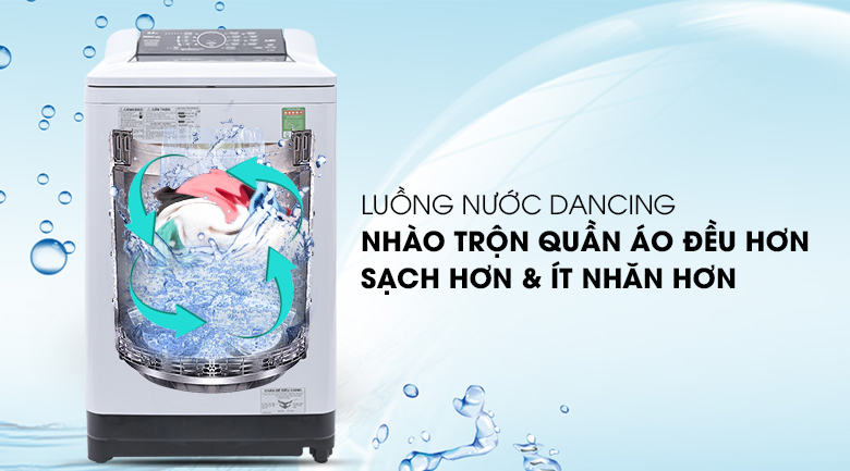 Luồng nước Dancing - Máy giặt Panasonic 8.5 kg NA-F85A4HRV