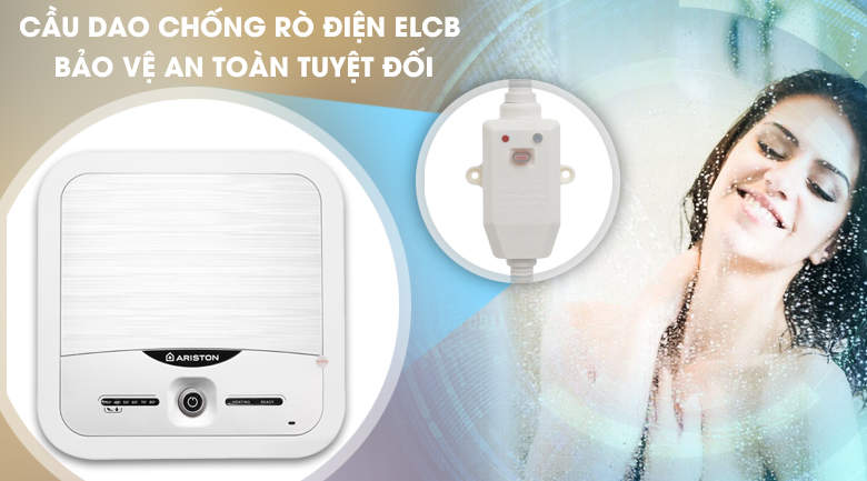 Cầu dao ELCB - Bình nóng lạnh Ariston 30 lít AN2 30 LUX 2.5 FE Cầu dao ELCB - Bình nóng lạnh Ariston 30 lít AN2 30 LUX 2.5 FE