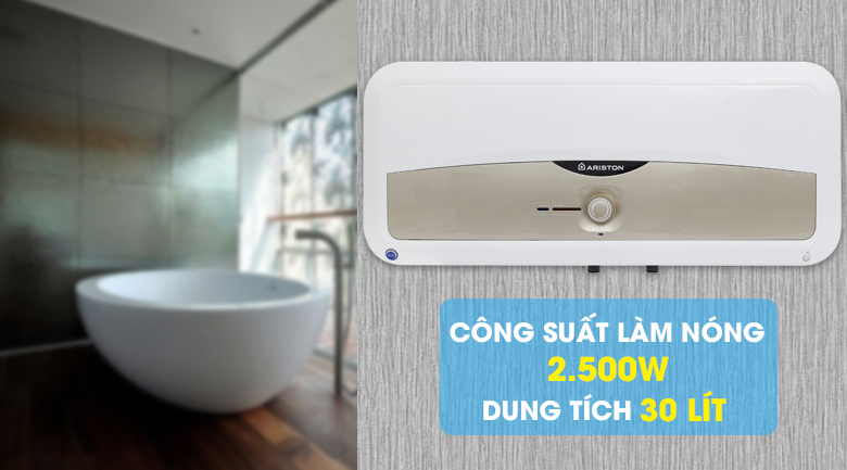 Công suất và dung tích chứa - Bình nóng lạnh Ariston SL 30 ST 2.5 FE - MT 30 lít Công suất và dung tích chứa - Bình nóng lạnh Ariston SL 30 ST 2.5 FE - MT 30 lít