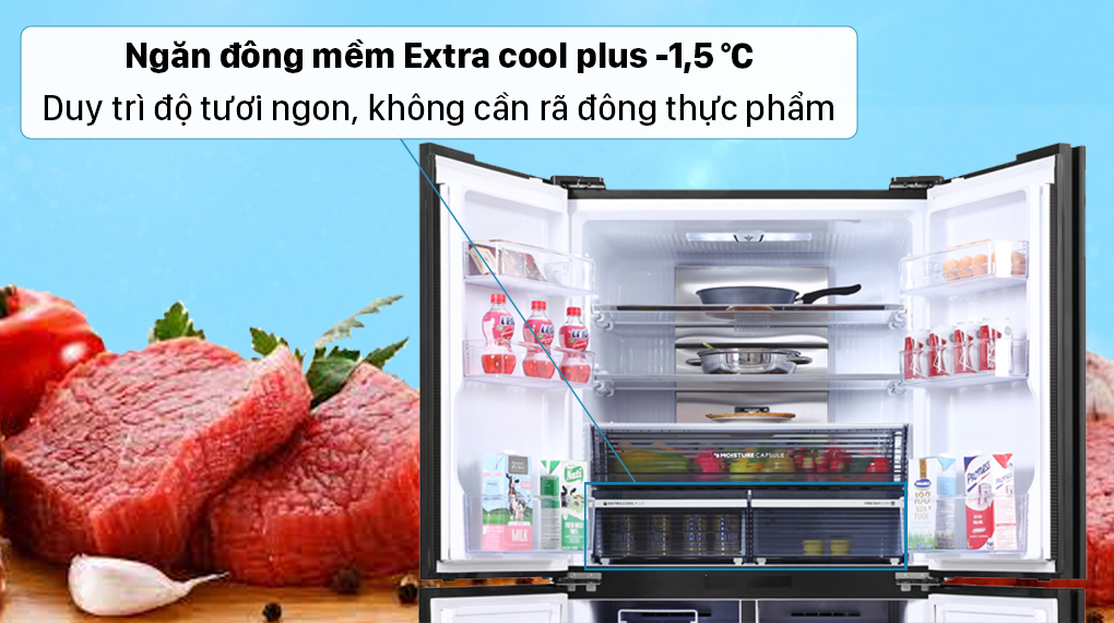Tủ lạnh Sharp Inverter 525 lít SJ-FXP600VG-BK Tủ lạnh Sharp Inverter 525 lít SJ-FXP600VG-BK