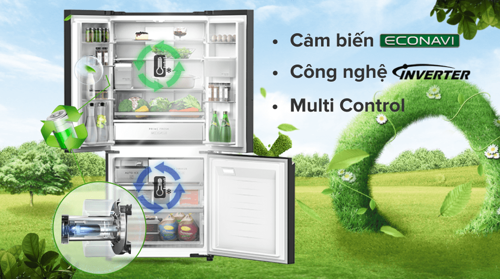 Tủ lạnh Panasonic Inverter 495 lít NR-CW530XMMV