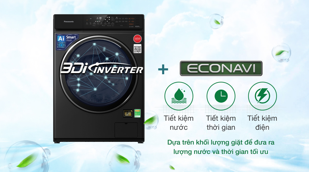 Máy giặt Panasonic Inverter 10.5 kg NA-V105FR1BV Máy giặt Panasonic Inverter 10.5 kg NA-V105FR1BV