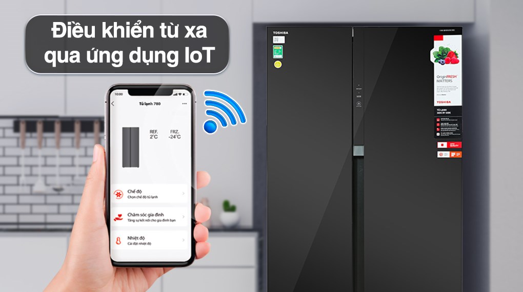 Tủ lạnh Toshiba Inverter 596 lít GR-RS780WI-PGV(22)-XK