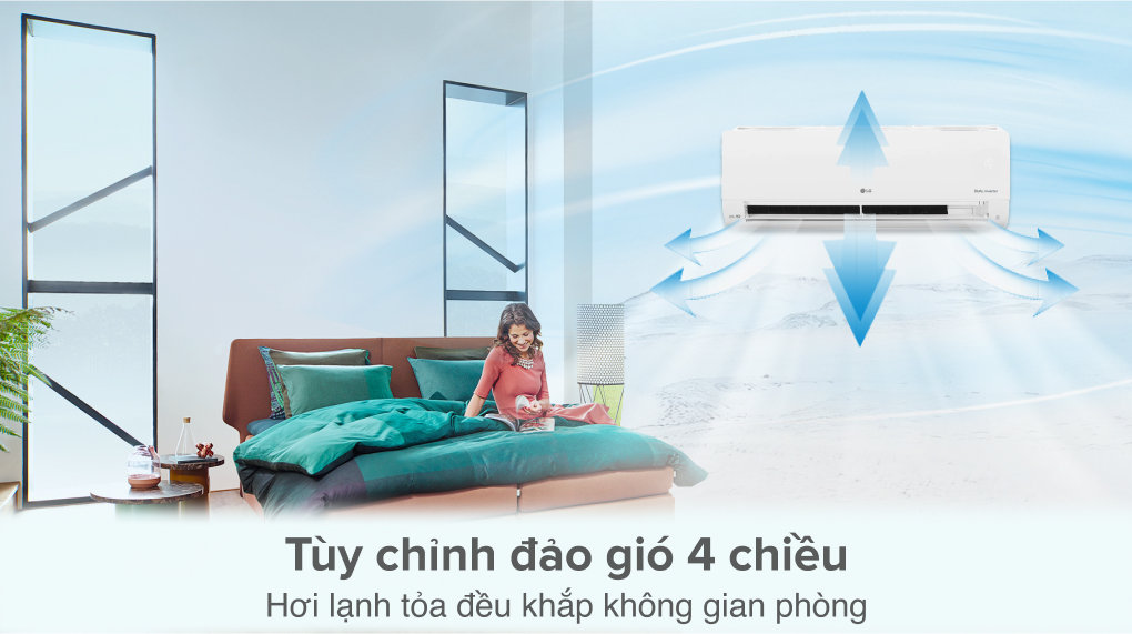 Máy lạnh 2 chiều LG Inverter 1 HP B10END1