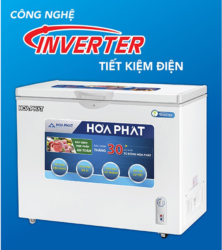 Tủ đông Hòa Phát Inverter 252 lít HCFI 516S1Đ1