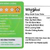 May Giat Whirlpool 8.5 Kg VWVC8502FW