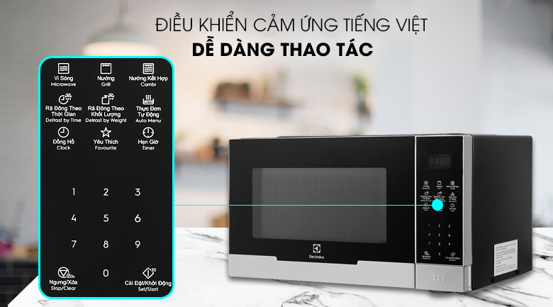 Lò vi sóng có nướng Electrolux EMG23DI9EBP 23 lít