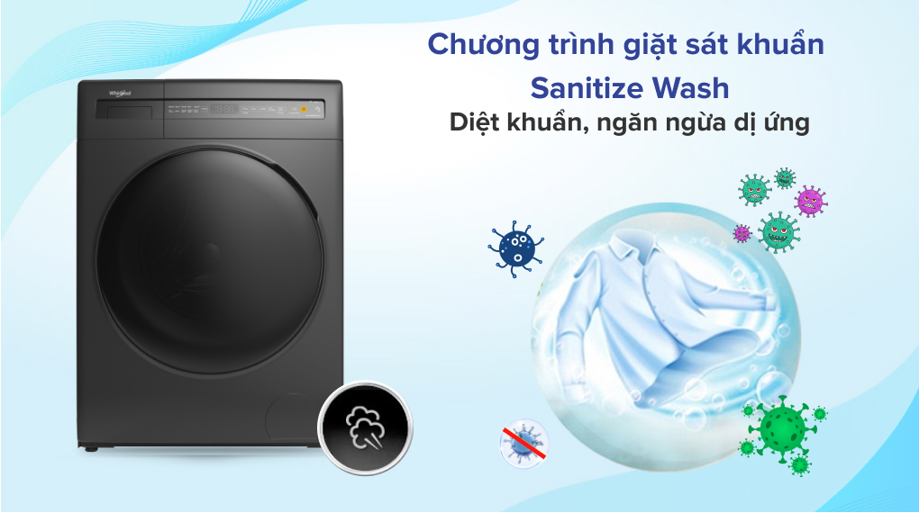 Máy giặt Whirlpool Inverter 8 kg FWEB8002FG Máy giặt Whirlpool Inverter 8 kg FWEB8002FG