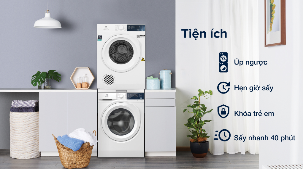 Máy sấy thông hơi Electrolux 7 Kg EDV754H3WB