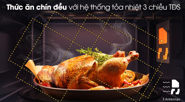 Lò vi sóng có nướng Samsung MG30T5018CK/SV 30 lít