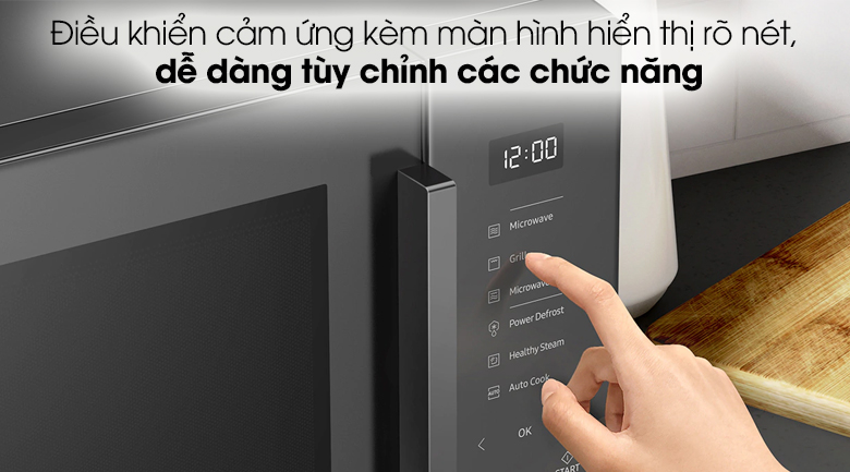 Lò vi sóng có nướng Samsung MG30T5018CK/SV 30 lít