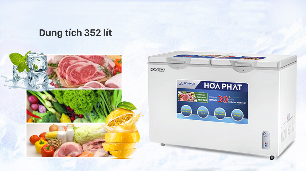 Tủ đông Hòa Phát 352 lít HCF 666S1Đ2