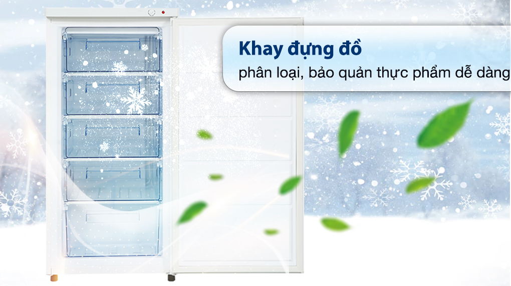 Tủ đông đứng Hòa Phát 147 Lít HPF UAH6147