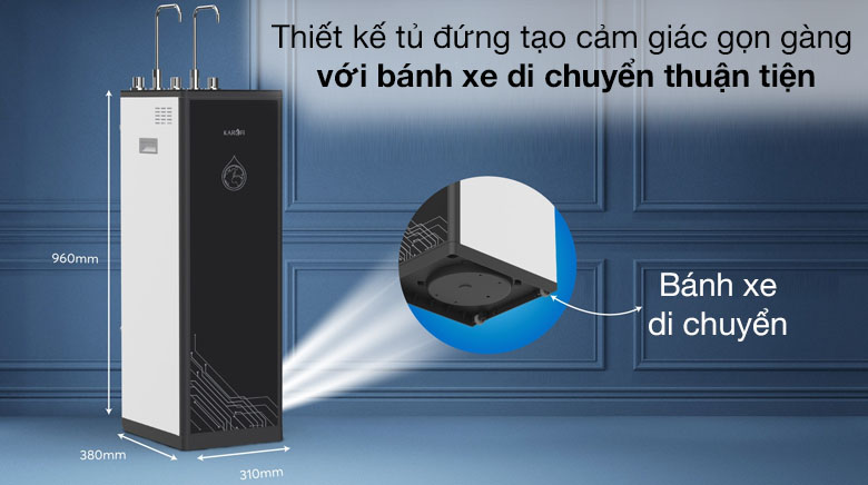 Máy lọc nước RO nóng nguội lạnh Karofi KAD-D66 11 lõi