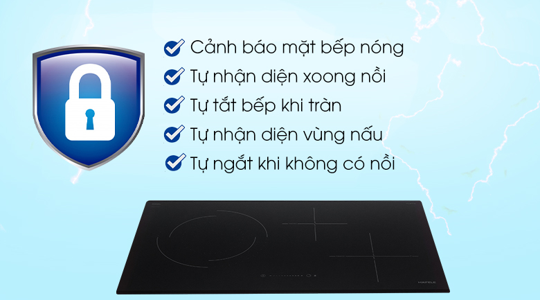 Bếp từ hồng ngoại 3 vùng nấu Hafele HC-M773D (536.61.705)