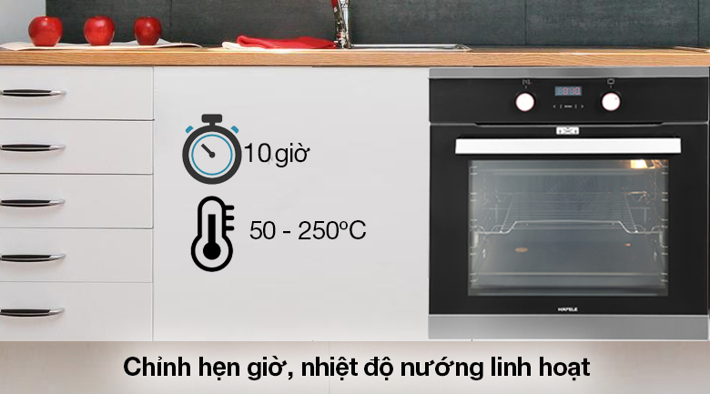 Lò nướng âm Hafele HO-KT60C (534.05.571) 65 lít