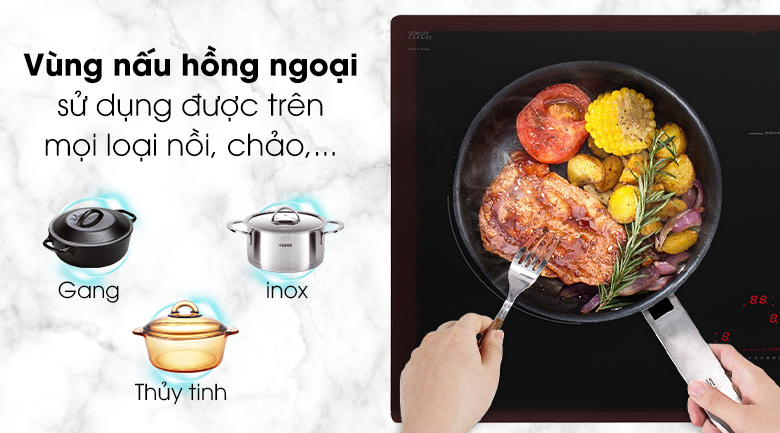 Bếp từ hồng ngoại 3 vùng nấu Hafele HC-M773D (536.61.705)