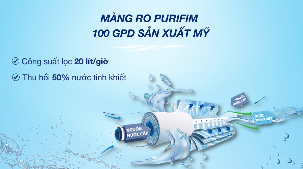 Máy lọc nước RO nóng nguội lạnh Karofi KAD-X39 10 lõi