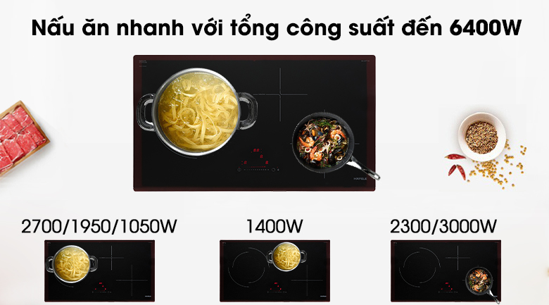 Bếp từ hồng ngoại 3 vùng nấu Hafele HC-M773D (536.61.705)