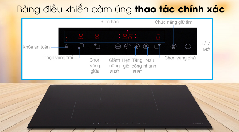 Bếp từ 3 vùng nấu lắp âm Hafele HC-IS773EA (535.02.242) Bếp từ 3 vùng nấu lắp âm Hafele HC-IS773EA (535.02.242)