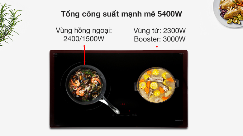 Bếp từ hồng ngoại lắp âm Hafele HC-M772D (536.61.695)