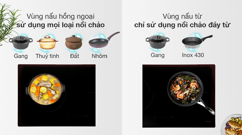 Bếp từ hồng ngoại lắp âm Hafele HC-M772D (536.61.695)