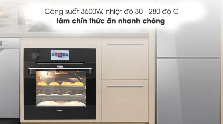 Lò nướng và hấp lắp âm Hafele HO-T60B (535.02.711) 65 lít