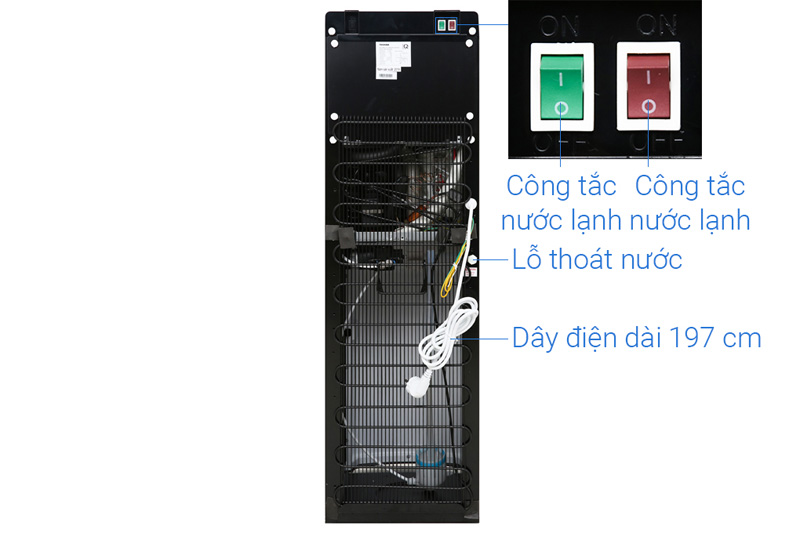 Cây nước nóng lạnh Toshiba RWF-W1669BV(K1) 650WCây nước nóng lạnh Toshiba RWF-W1669BV(K1) 650W