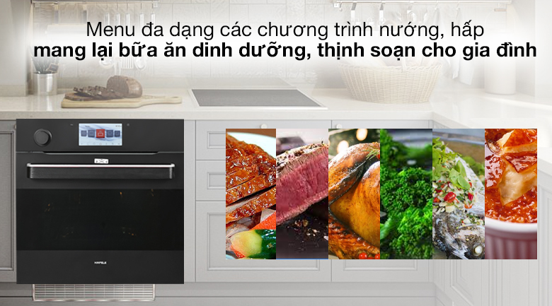 Lò nướng và hấp lắp âm Hafele HO-T60B (535.02.711) 65 lít